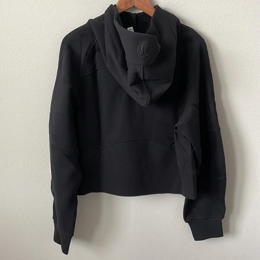NWT Lululemon Scuba Oversized 1/2 Zip Hoodie Black Size M/L - Picture 3 of 11